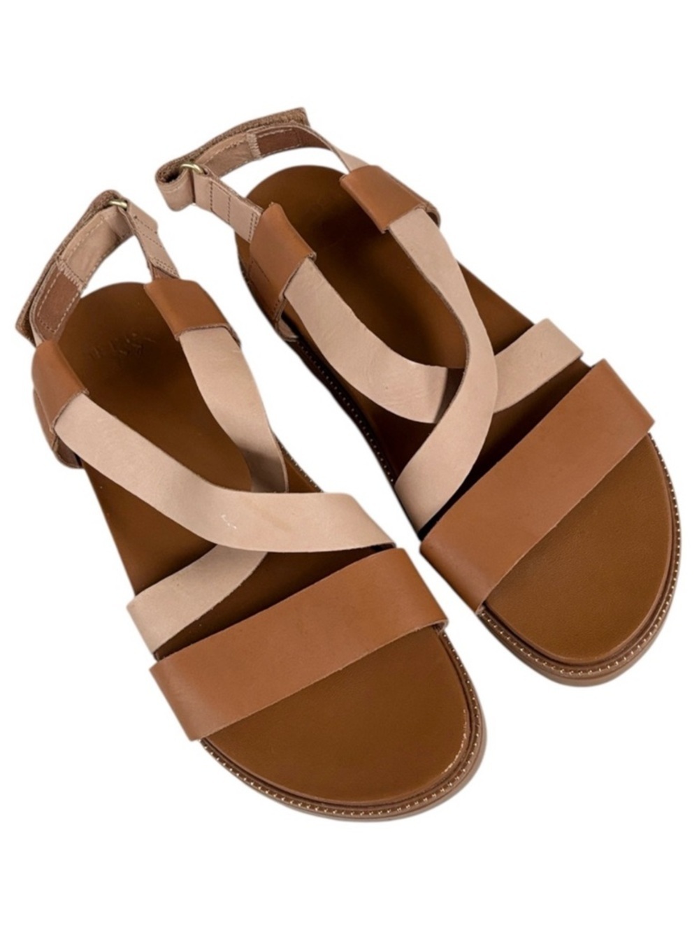 EUC Sorel Leather Roaming Criss Cross Sandals Size 10.5 Retail $110.00